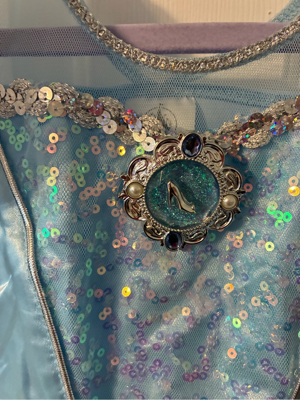 Disney Store Cinderella  Light Blue Girls Costume Dress 5/6 - Picture 2 of 4
